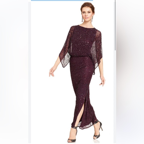 16. Patra Beaded Kimono Sleeve Gown - Picture 15 of 15